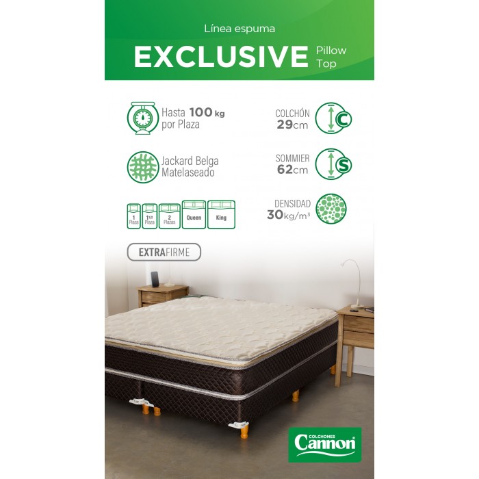 Conjunto Cannon Exclusive con Pillow 90x190