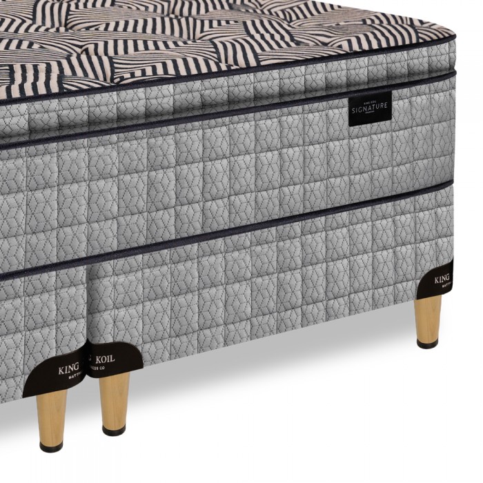 Conjunto King Koil, Kingsbury, Resorte c/pillow 200x200