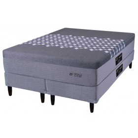 Conjunto King Koil, Kingsbury, Resorte c/pillow 180x200